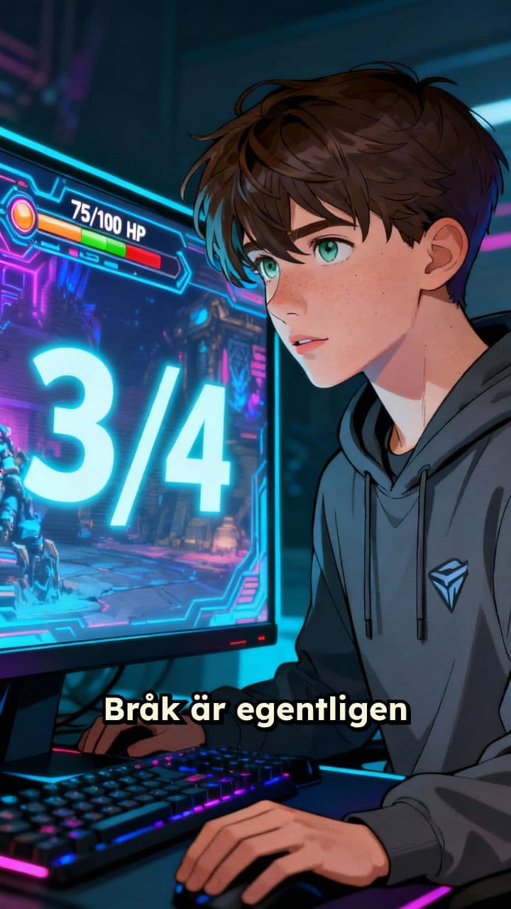 Matematik i gaming: Bråk och procent