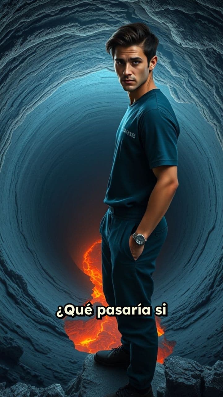 Caída al centro de la Tierra y datos