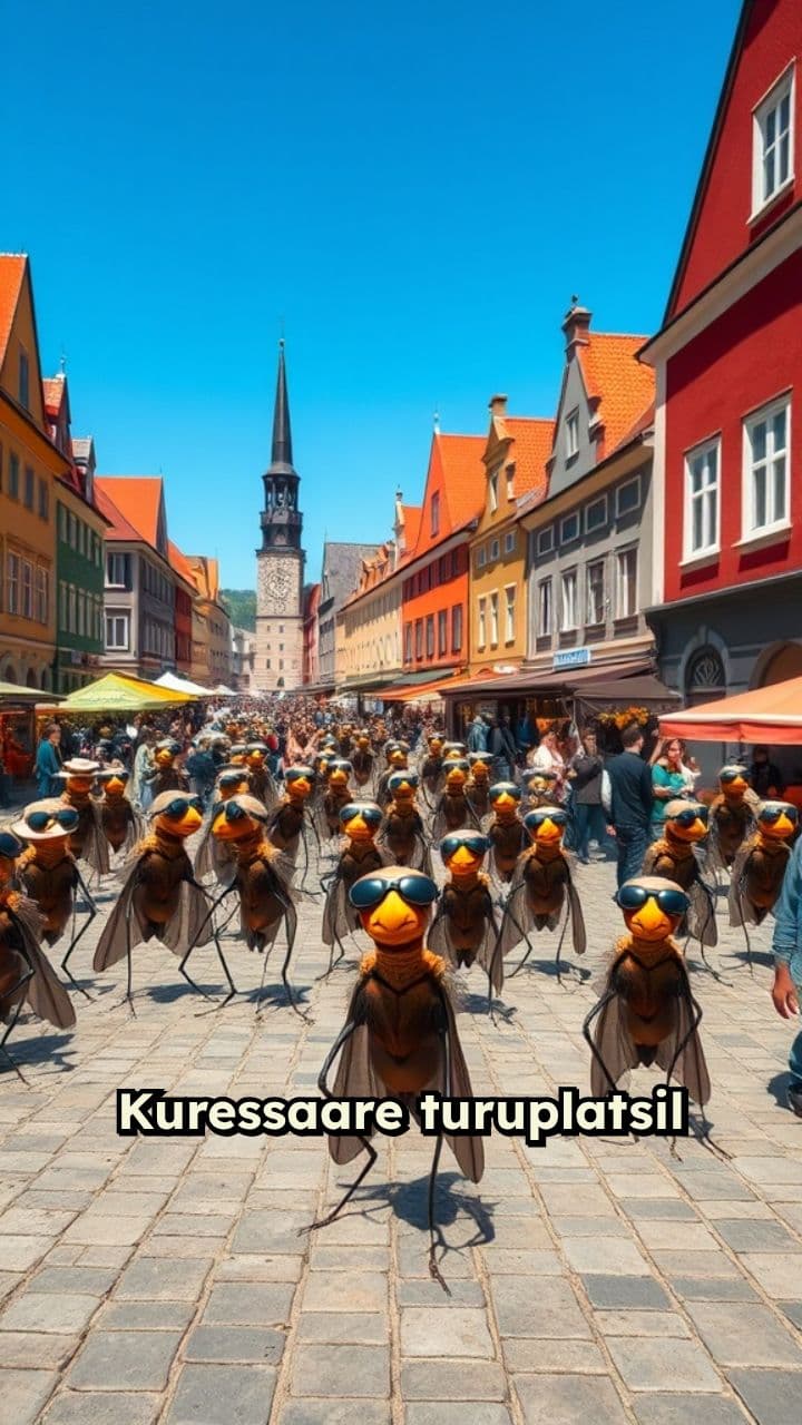 Parmude pidu Kuressaare turuplatsil