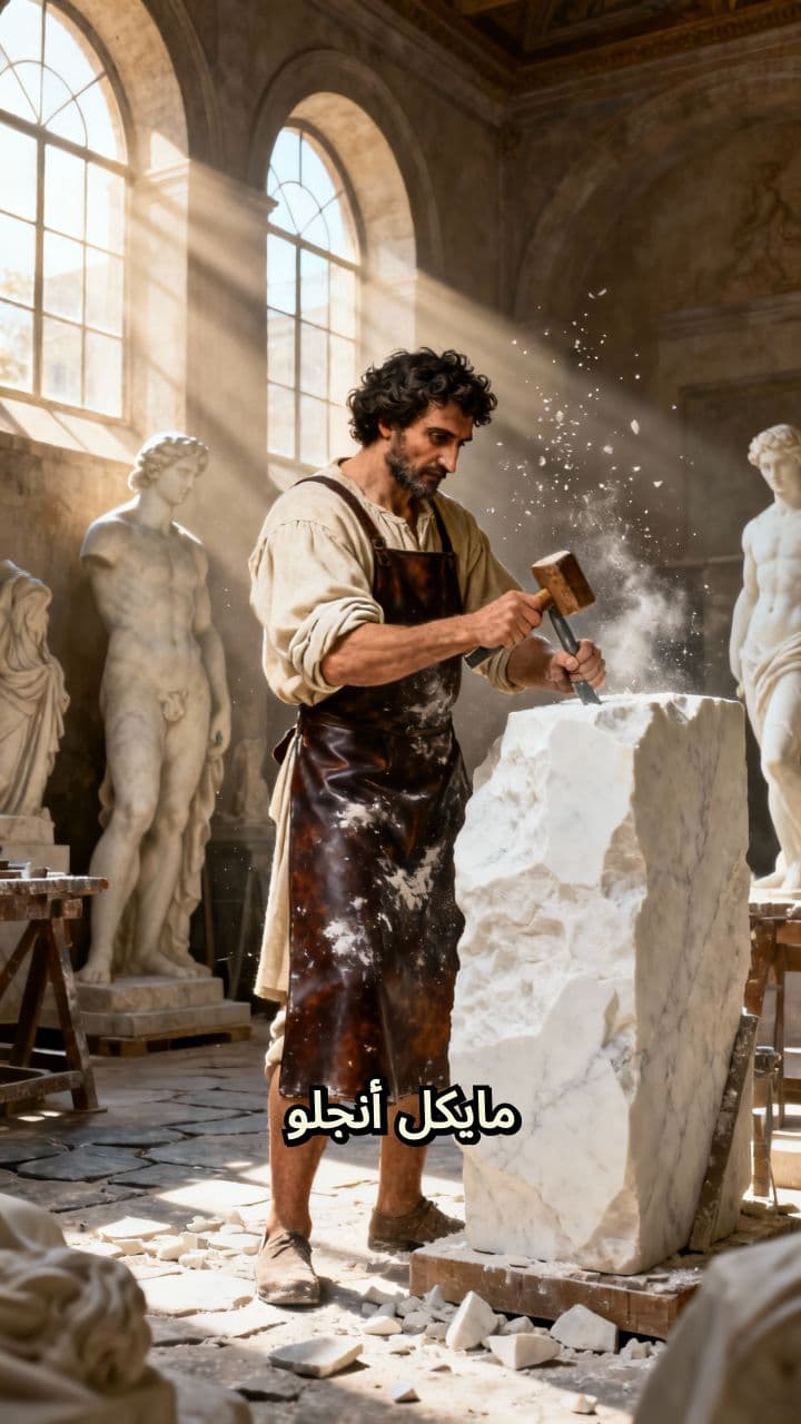 عبقرية مايكل أنجلو بين النحت والرسم