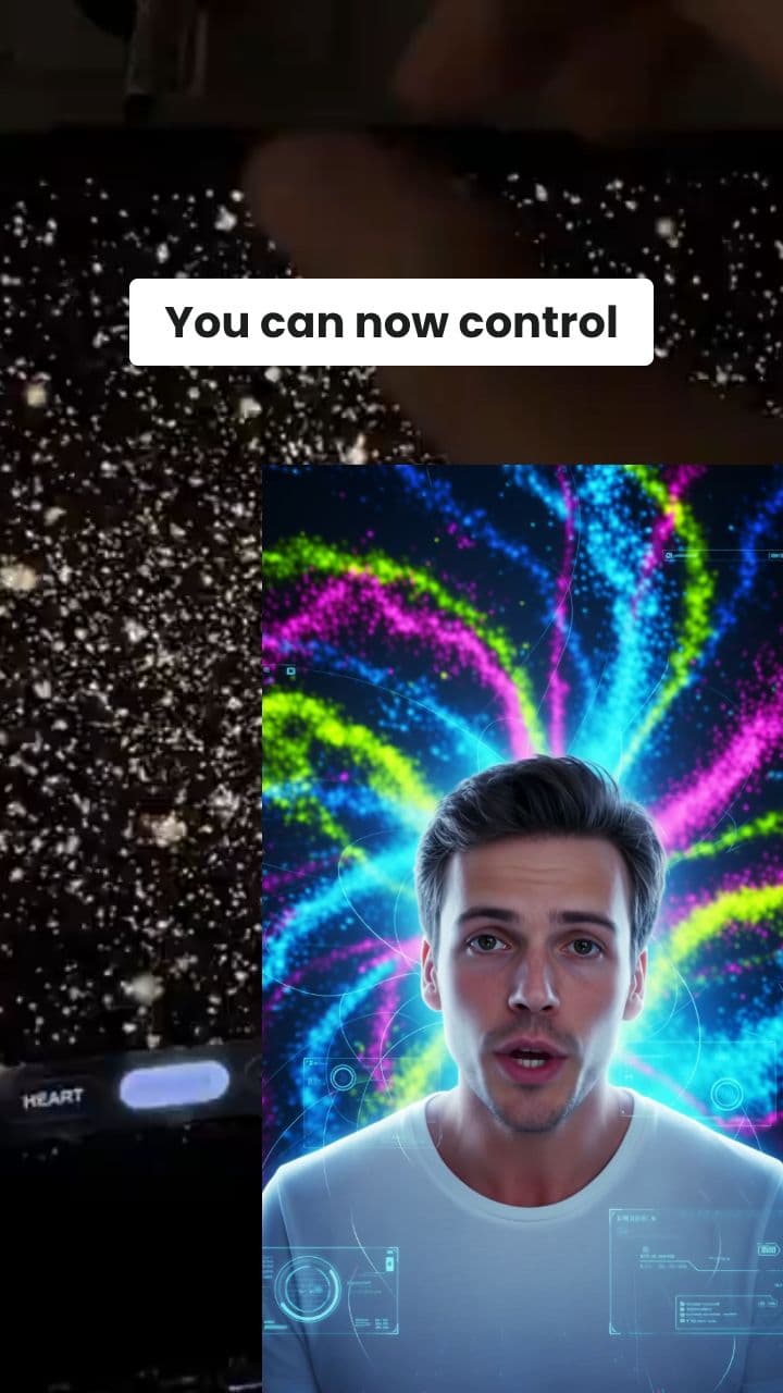 Control 3D Particles with Hand Gestures