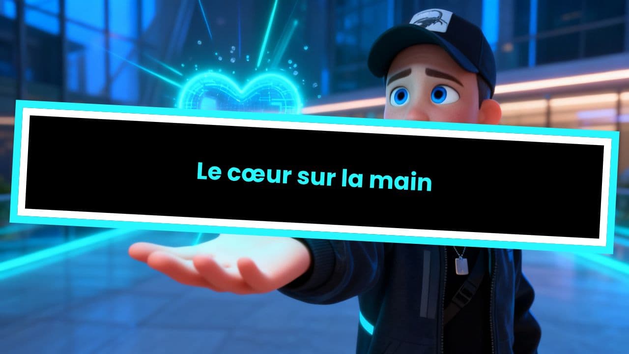 Le cœur sur la main