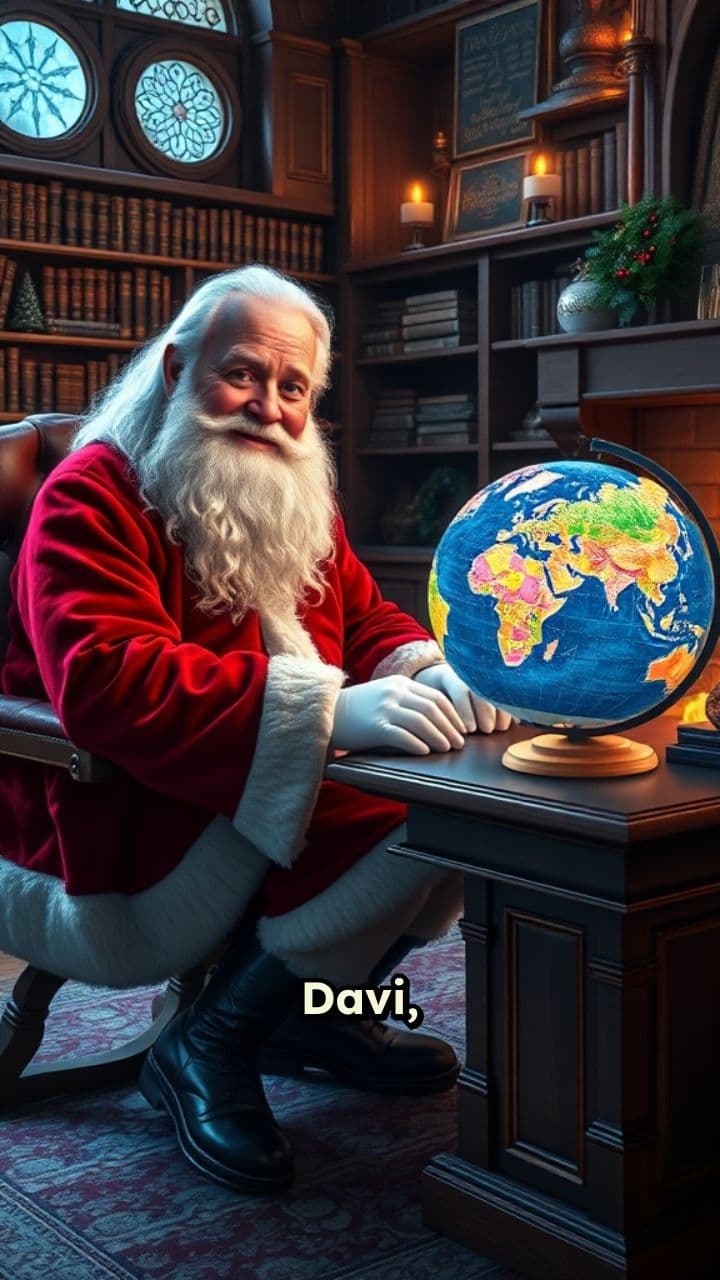 Recado Especial do Papai Noel para Davi