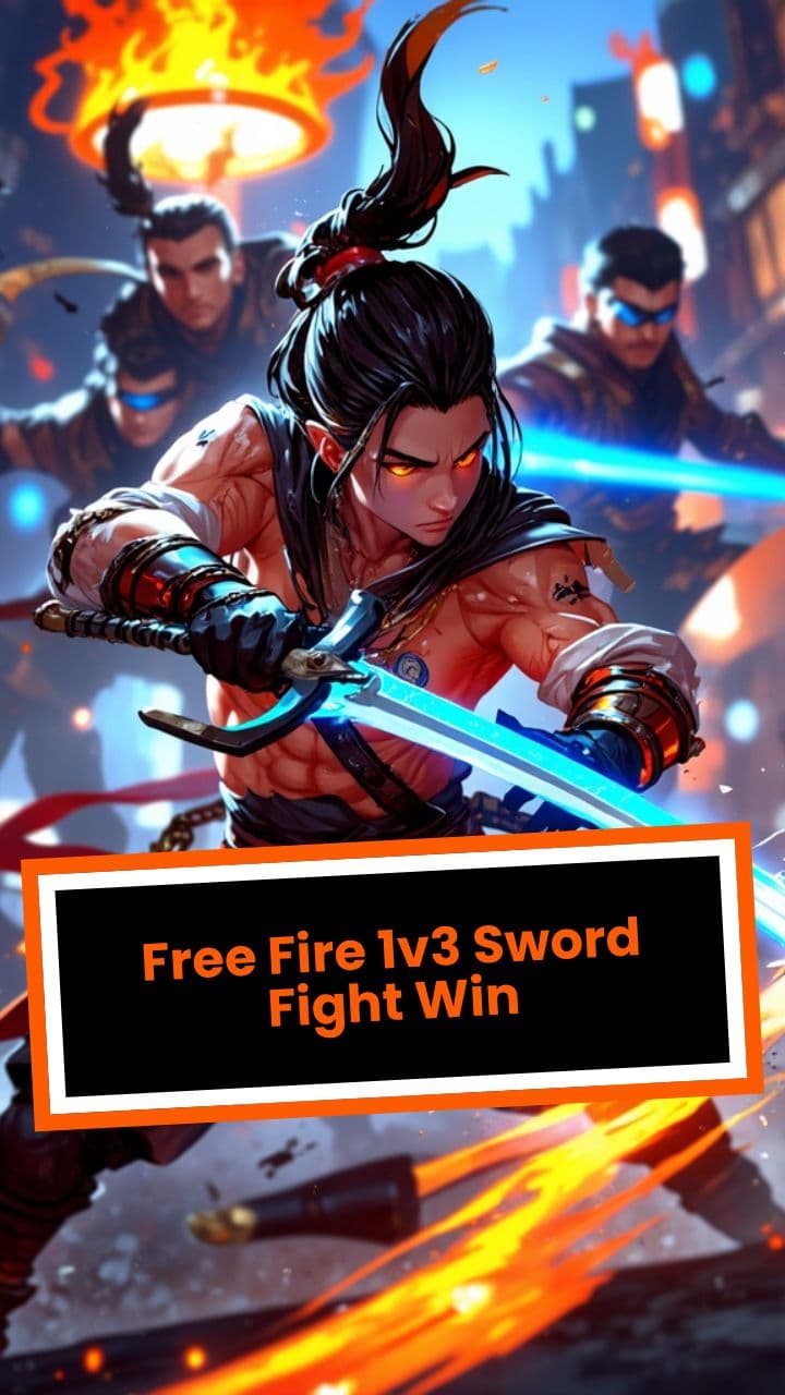 Free Fire 1v3 Sword Fight Win