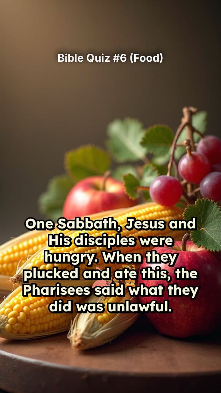 Bible Quiz #6 (Food)
