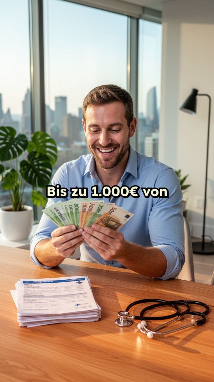 Bis zu 1.000€ Krankenkassen-Zuschuss sichern