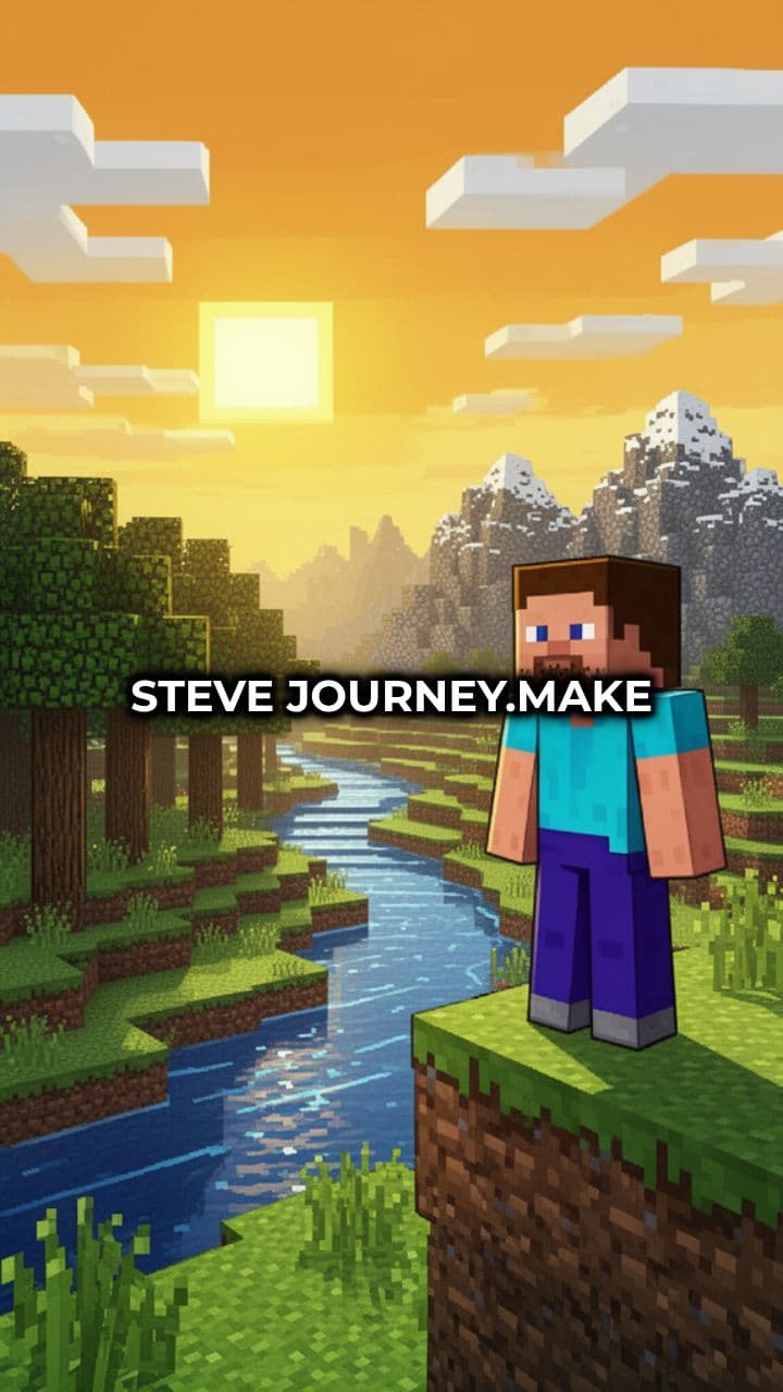Steve's Minecraft Adventure Journey