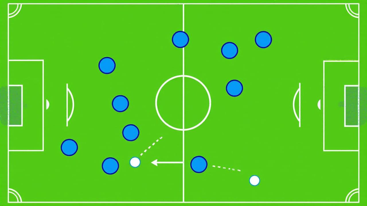 4-4-2 Left-Side Build-Up Tactical Animation