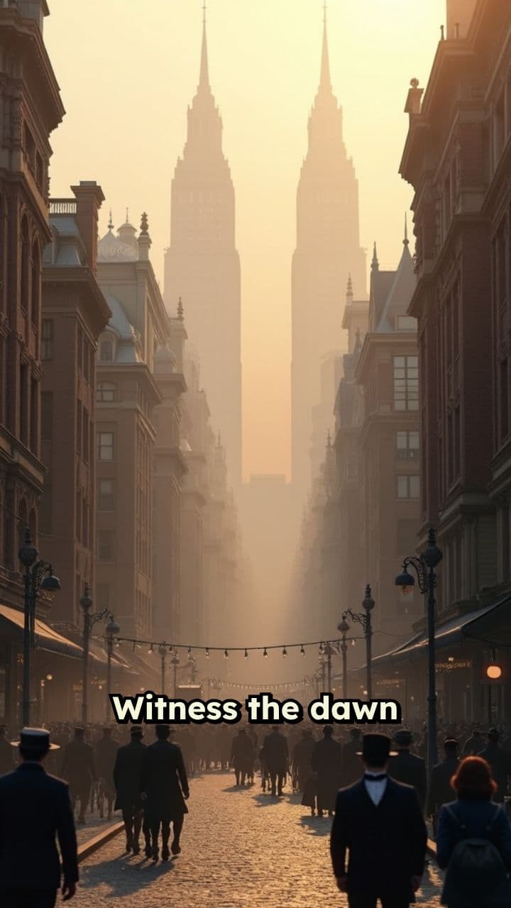 City Skyline Transformation: 1900 to 3025