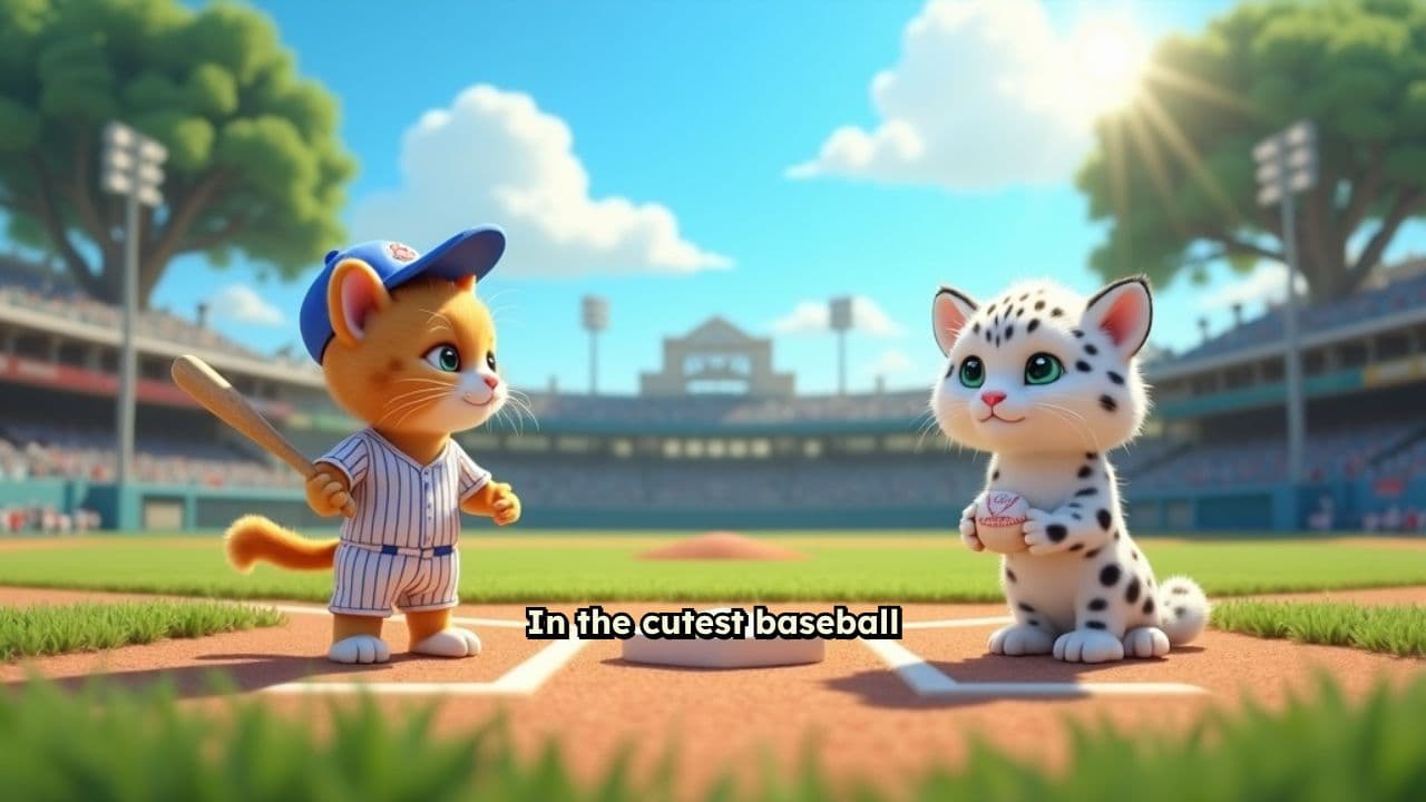 Cuteness Overload: A Furry Baseball Showdown