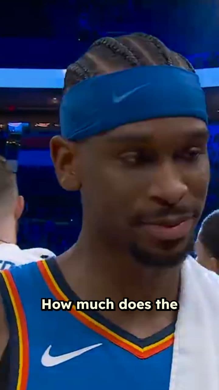 SGA Explains His Viral Backboard Pass