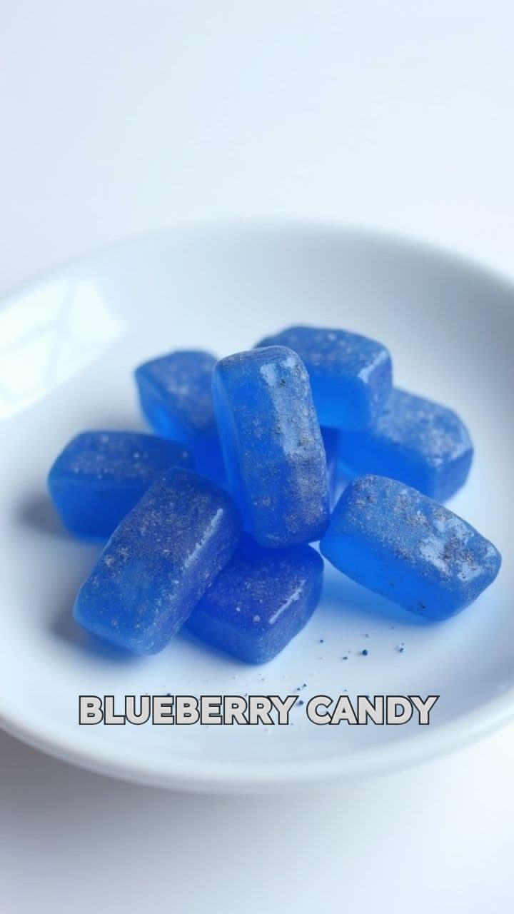 Caramelos de arándano saludables sin azúcar