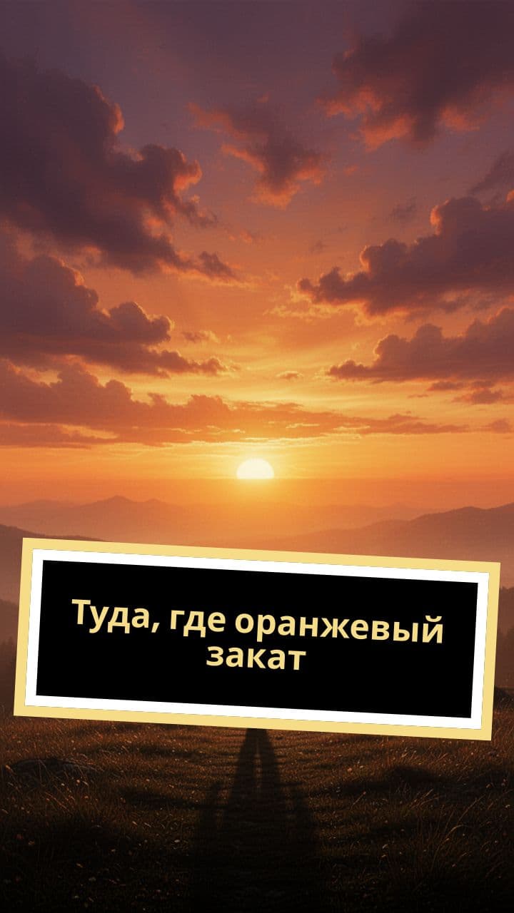 Туда, где оранжевый закат
