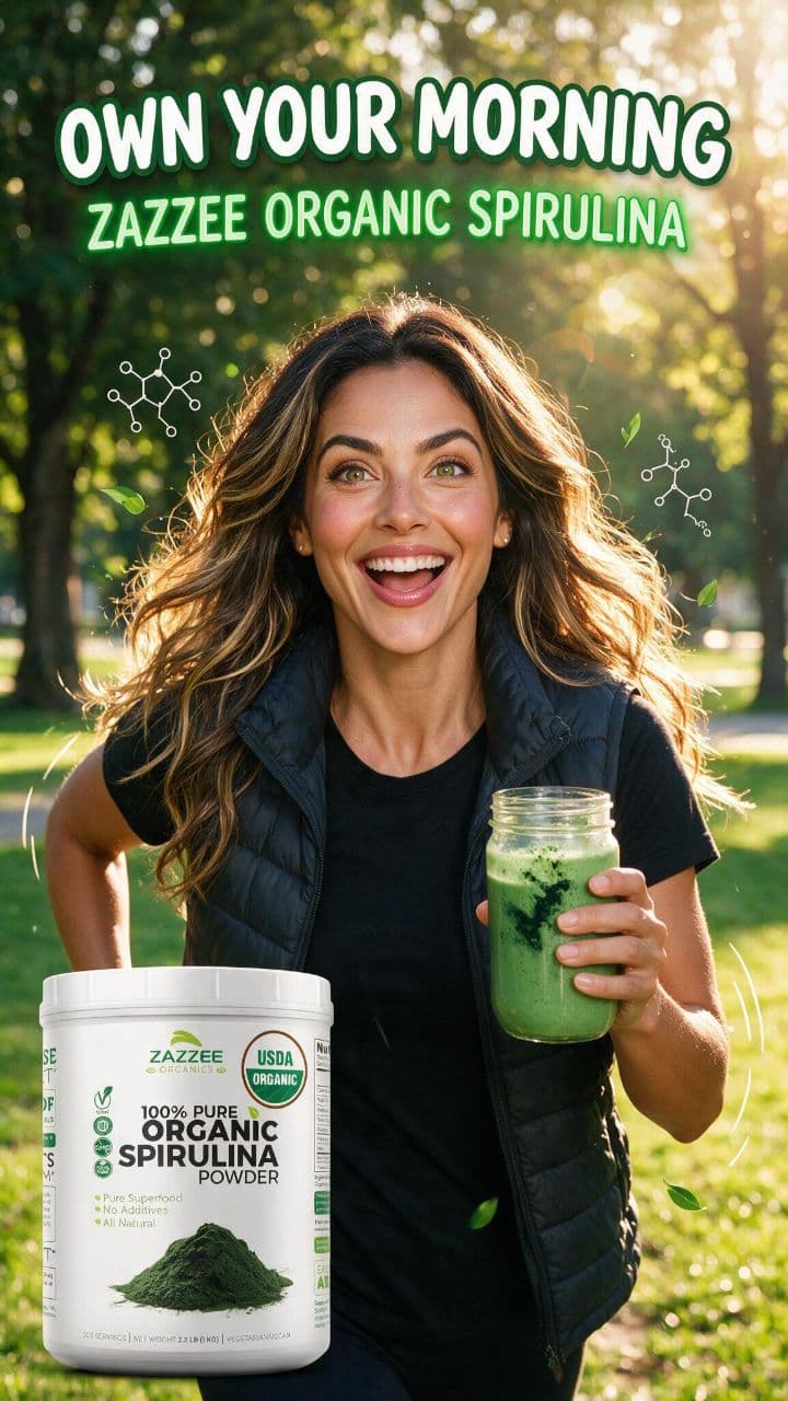 Own Your Morning - Zazzee Organic Spirulina