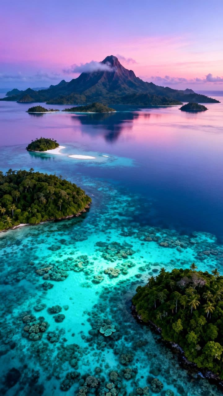 Fishing on the Reef at Low Tide