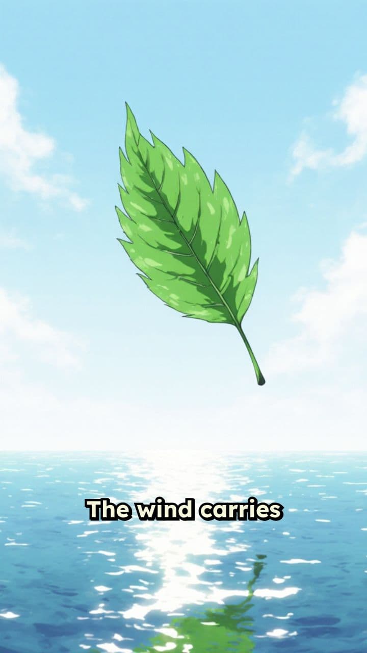 Aerial Dance of the Glowing Leaf