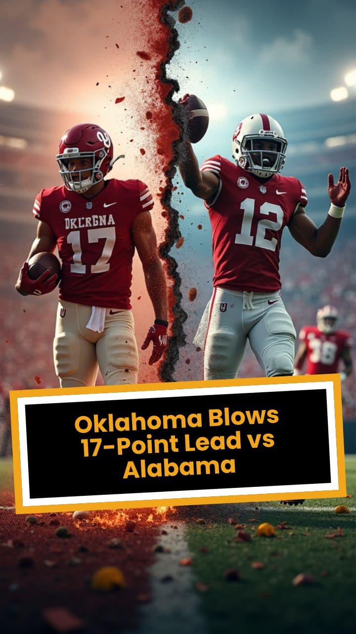Oklahoma Blows 17-Point Lead vs Alabama