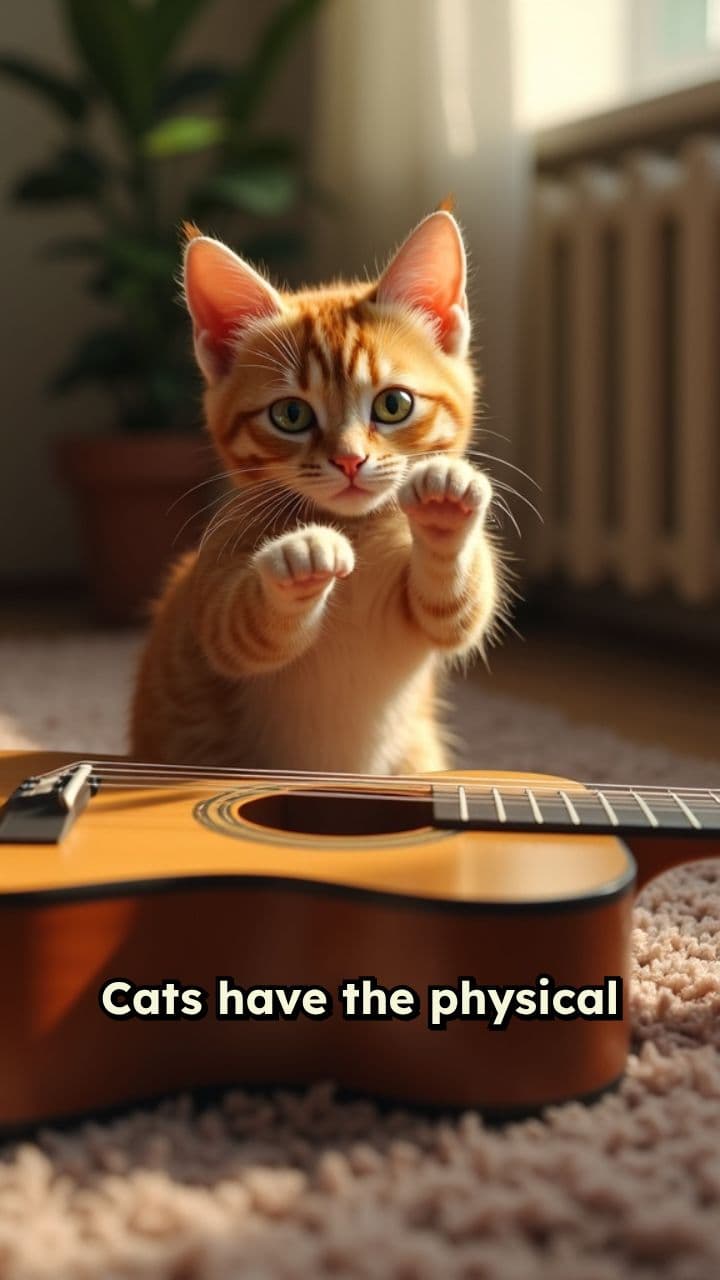 Cats and Their Fascination with Guitars