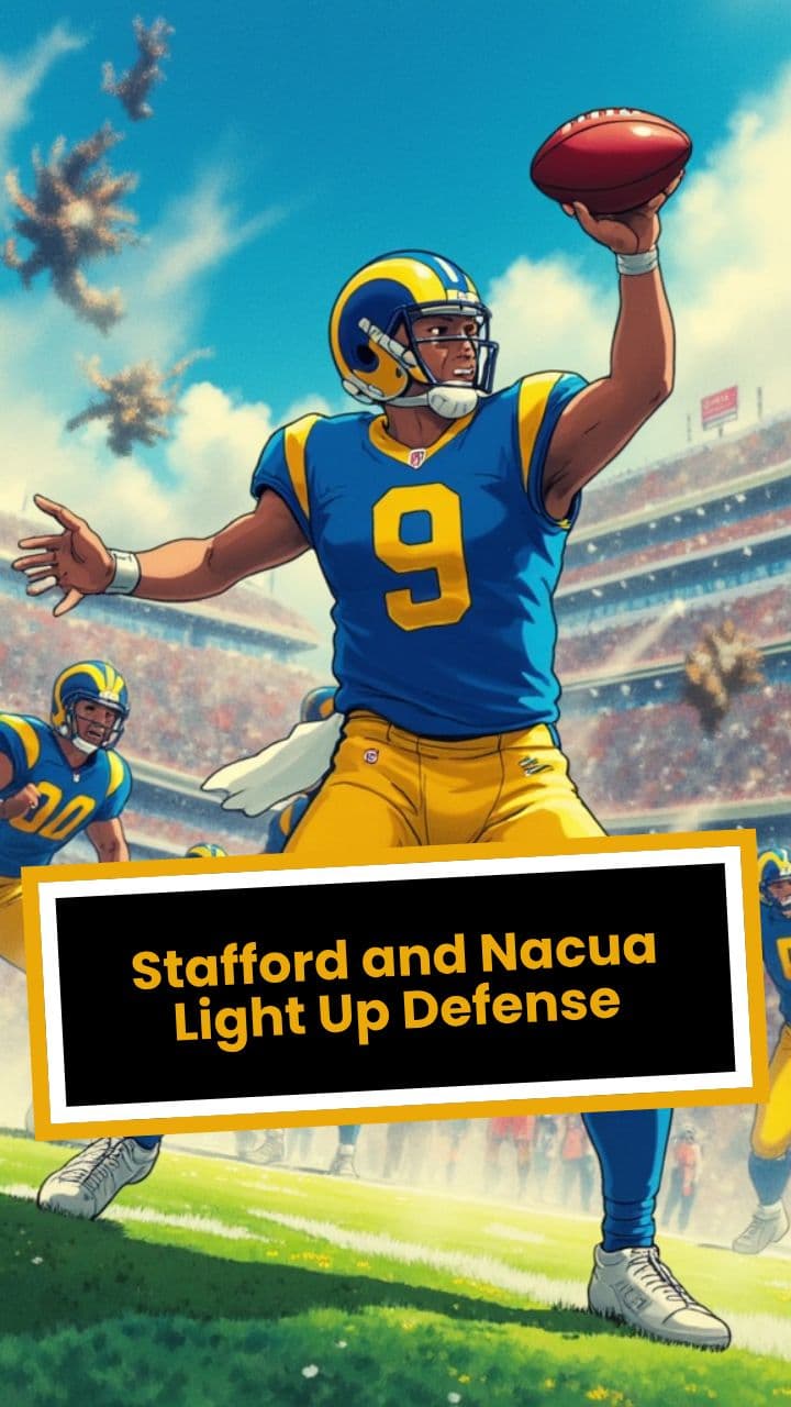 Stafford and Nacua Light Up Defense