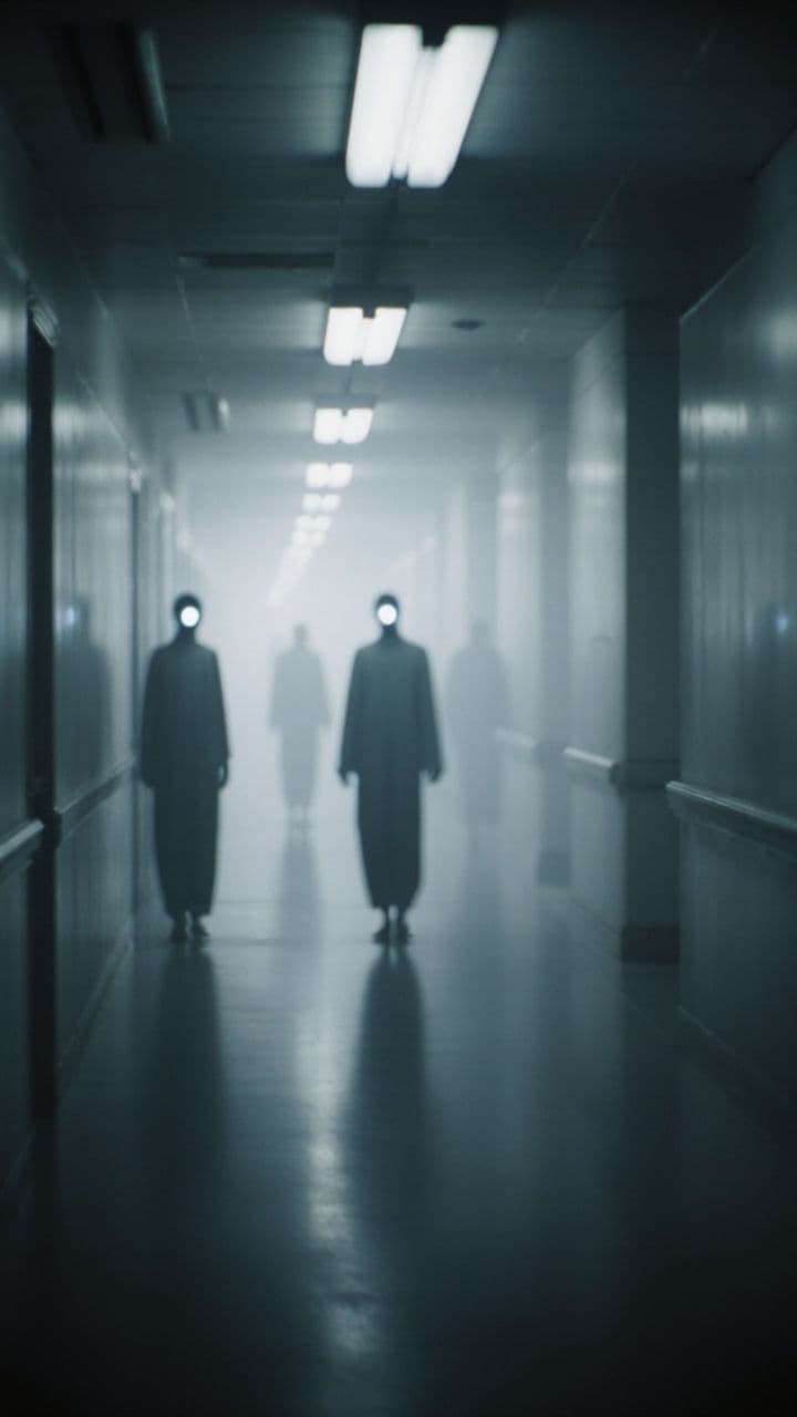 Distant Angel Silhouettes