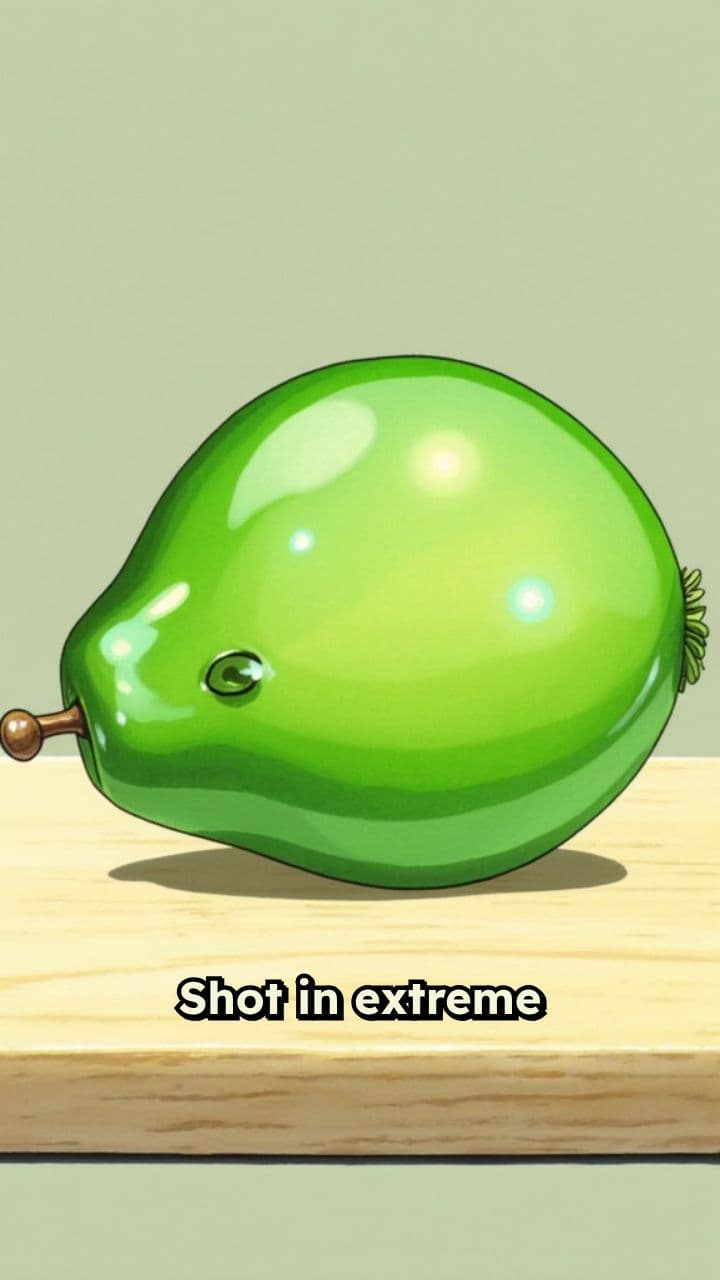 Glas-Kiwi im Makroformat