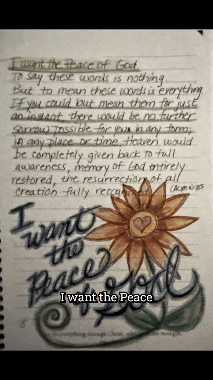 Meaning the Peace of God