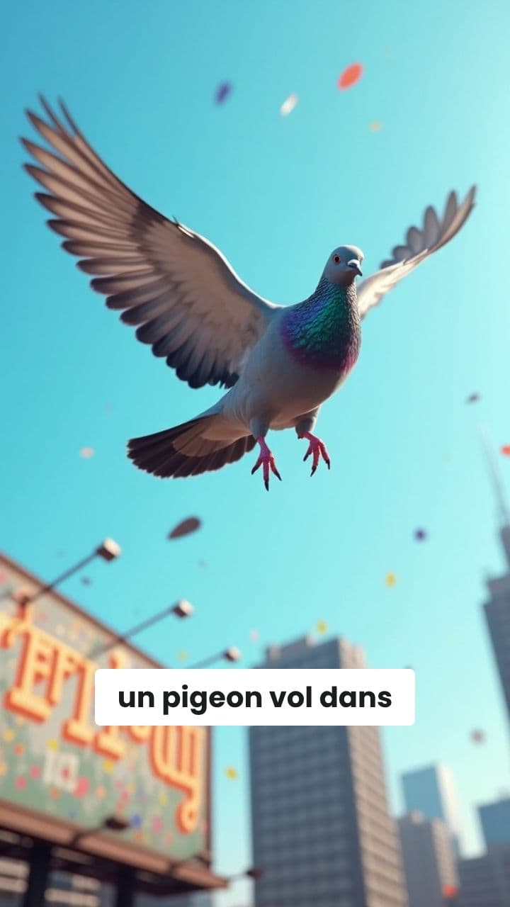 Le pigeon souhaite un joyeux anniversaire