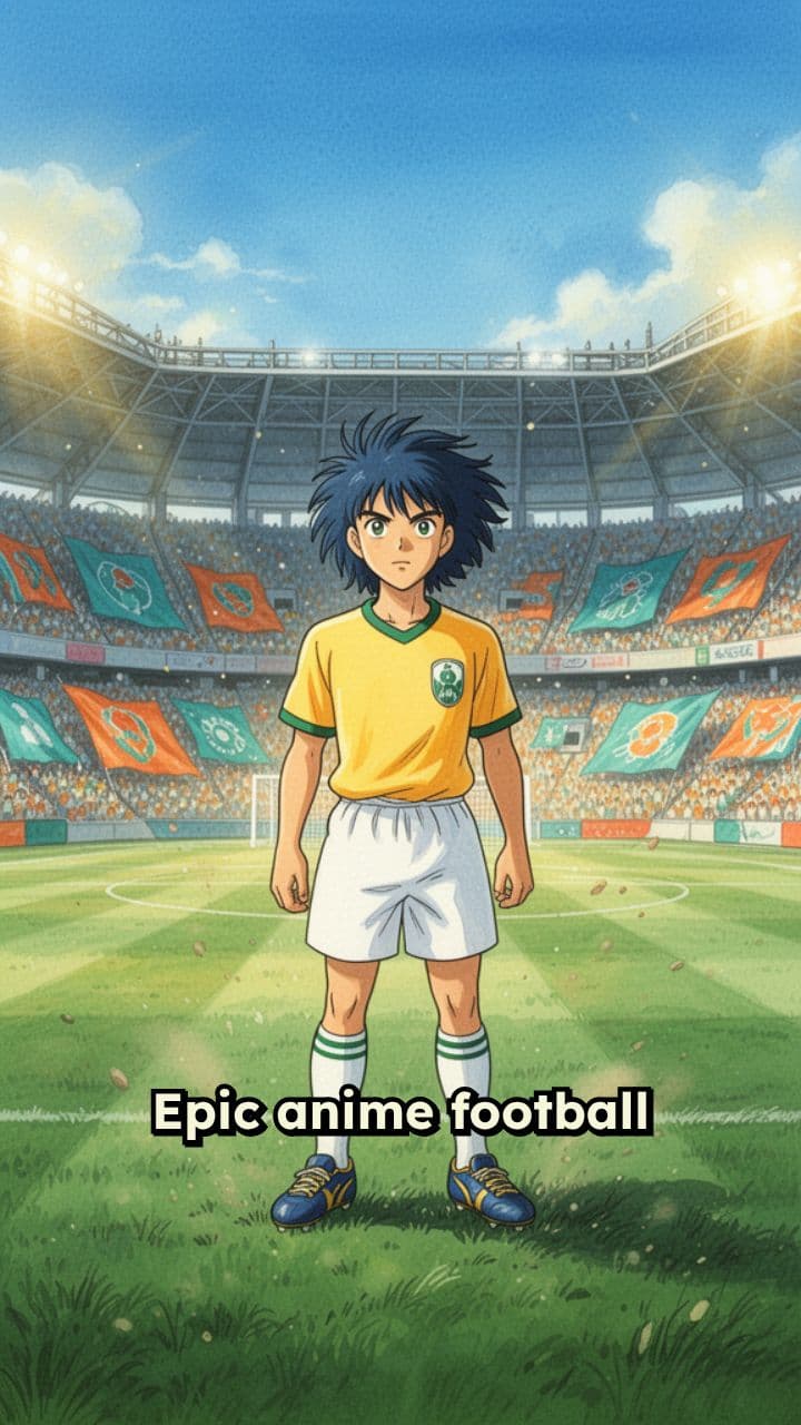 Energy-Charged Anime Football Strike