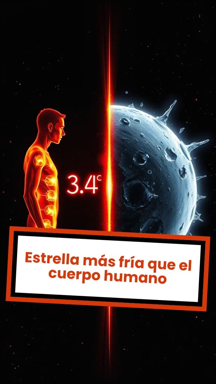 Estrella más fría que el cuerpo humano
