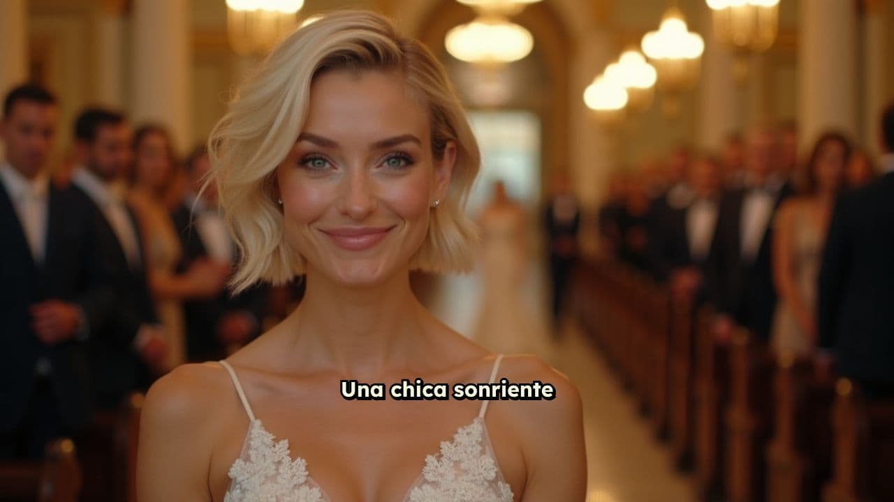 Boda en el pasillo decorado