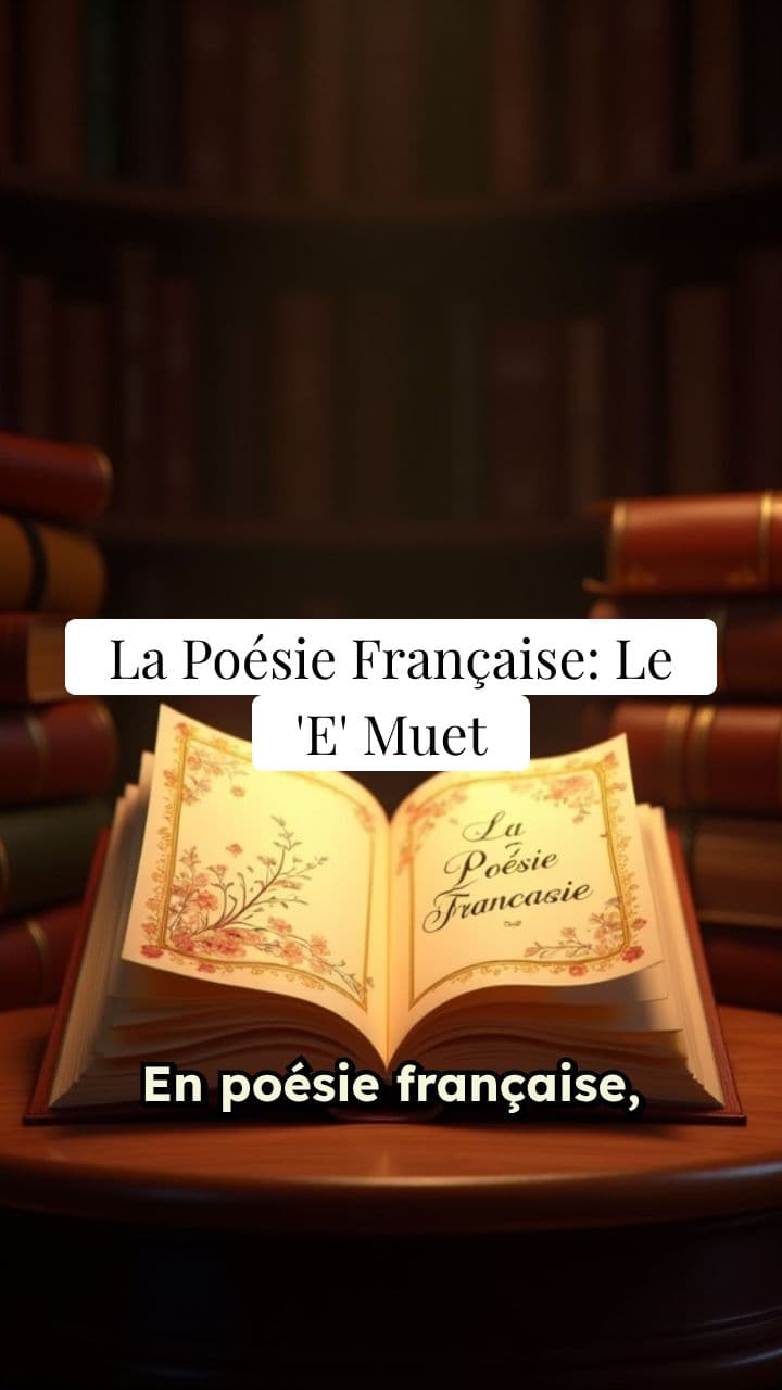 Le Mystère du 'E' Muet en Poésie