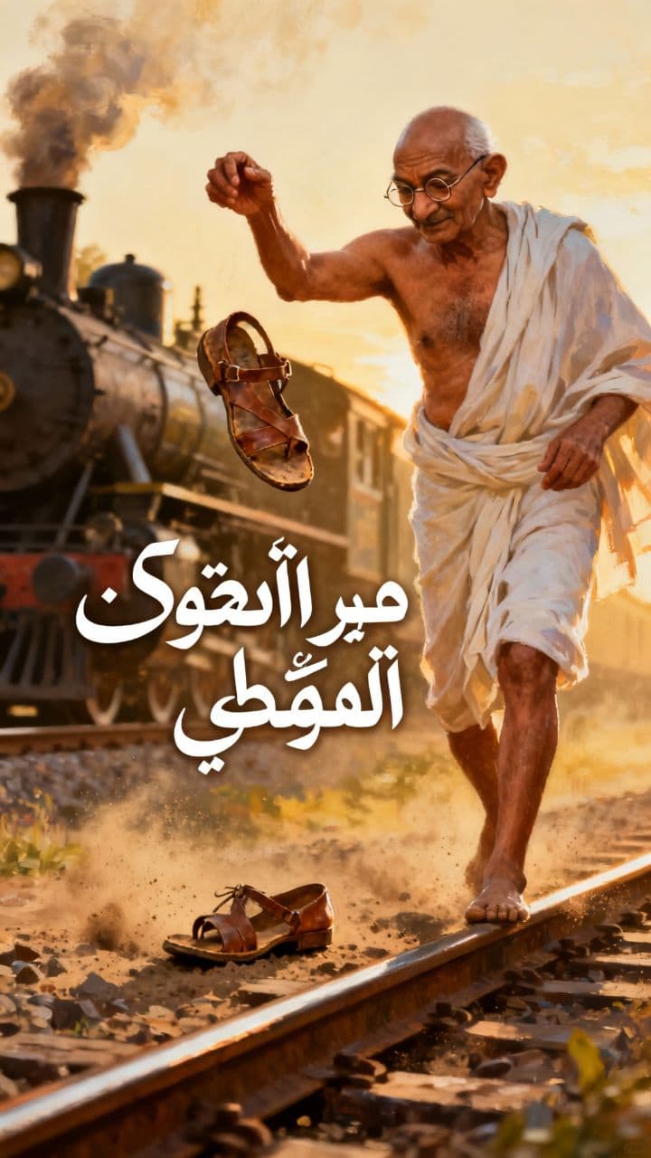 تصرف غاندي النبيل مع الحذاء