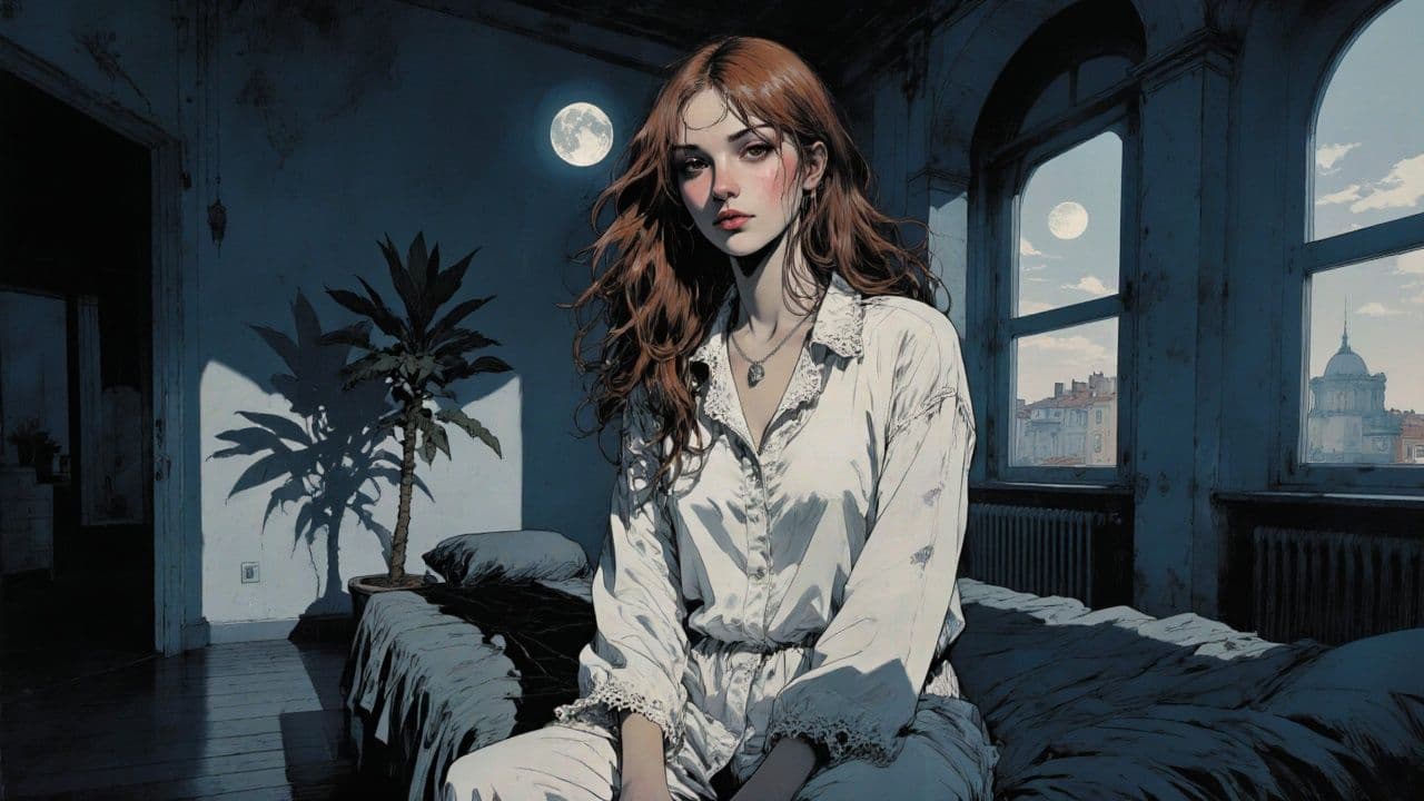 Sola, piena nella notte