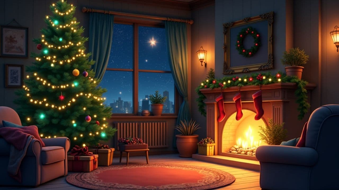 Moș Crăciun bate în ușă