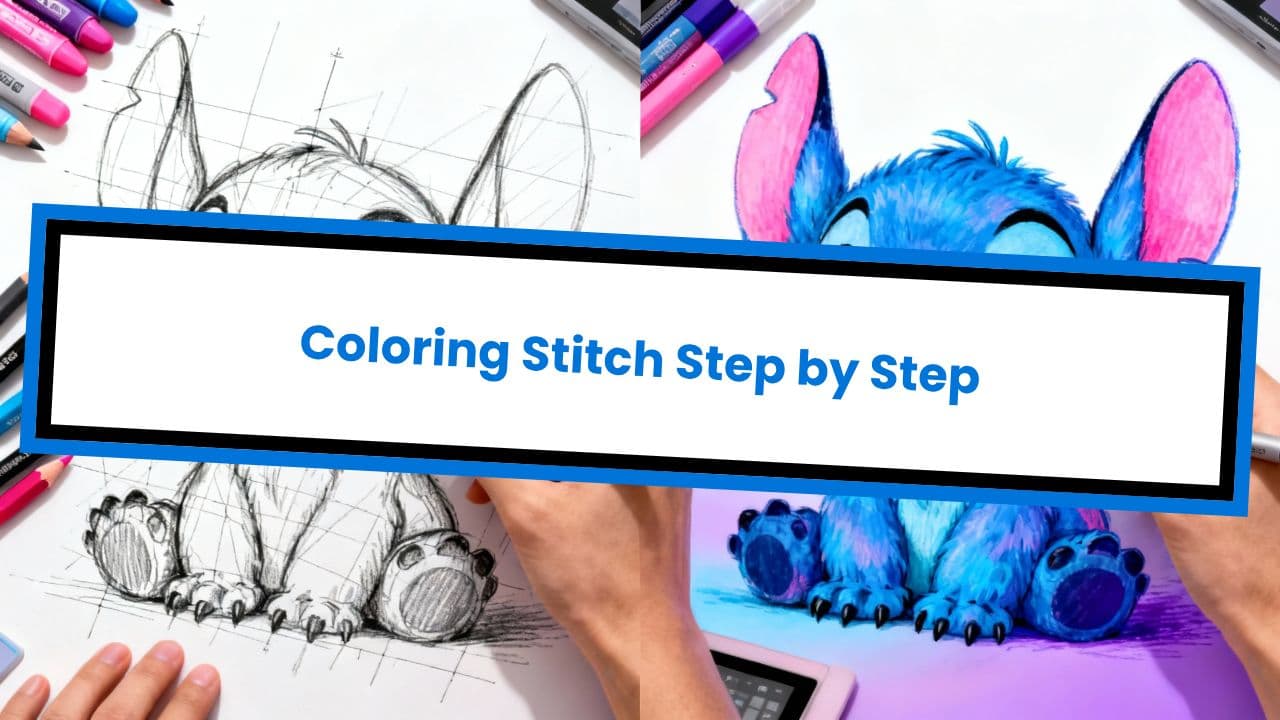 Coloring Stitch Step by Step
