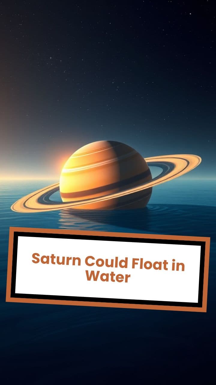 Saturn Could Float in Water