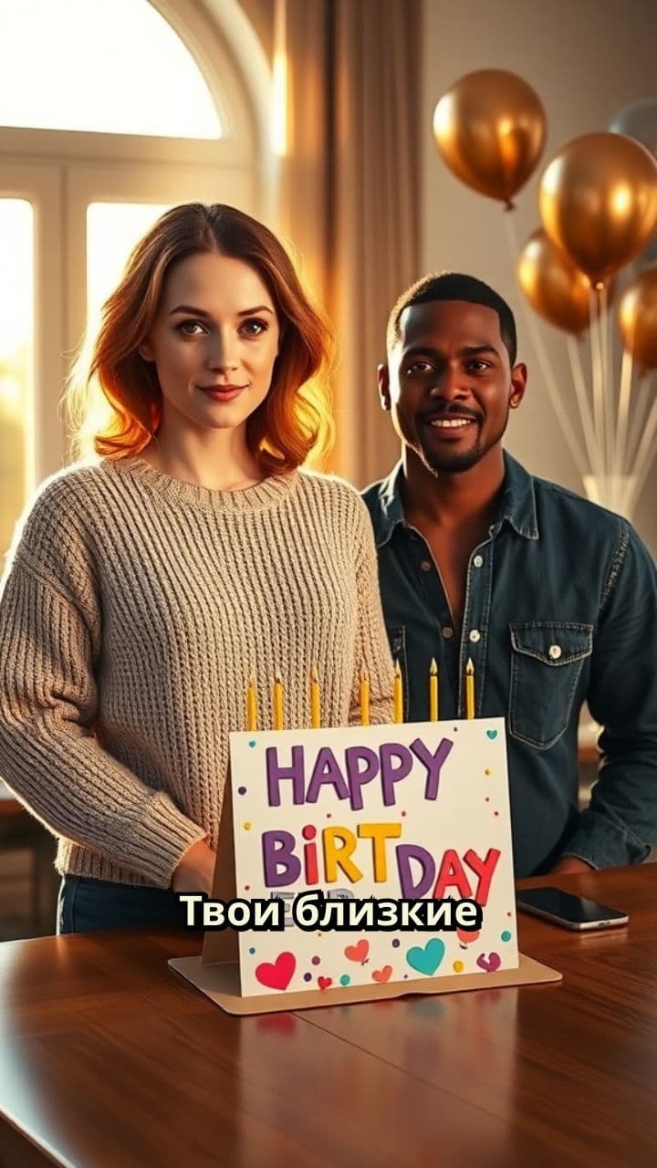 Поздравление от близких