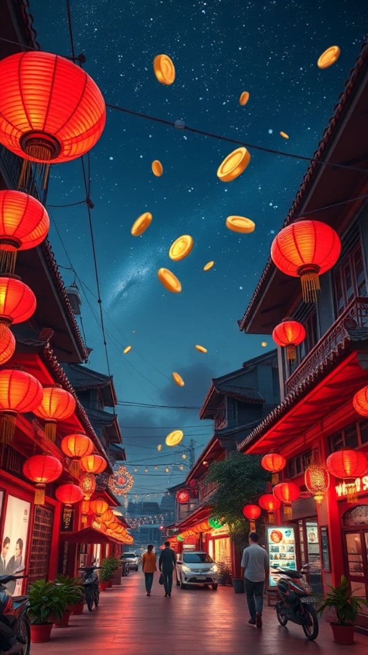 丰盛的新年庆祝