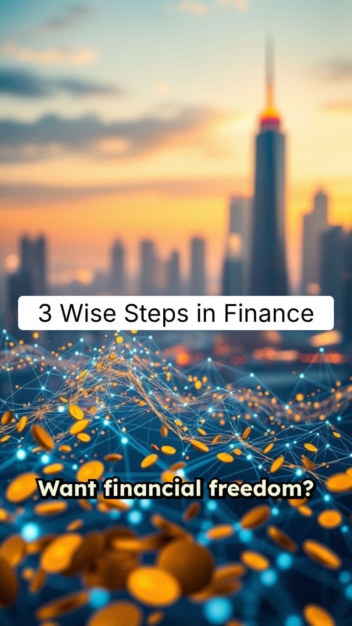 3 Wise Steps to Financial Freedom
