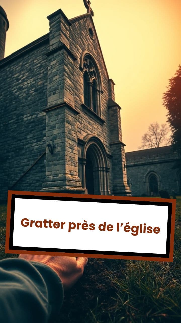 Gratter près de l’église