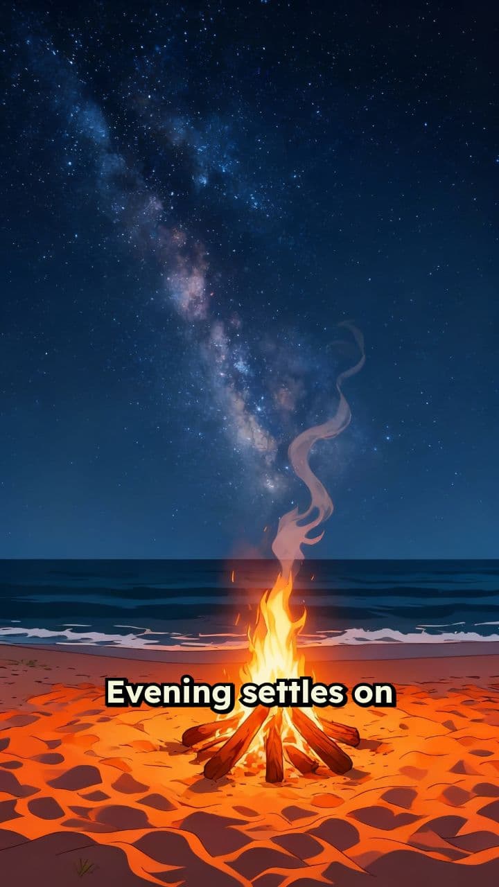 Starlit Serenity: A Campfire Dream