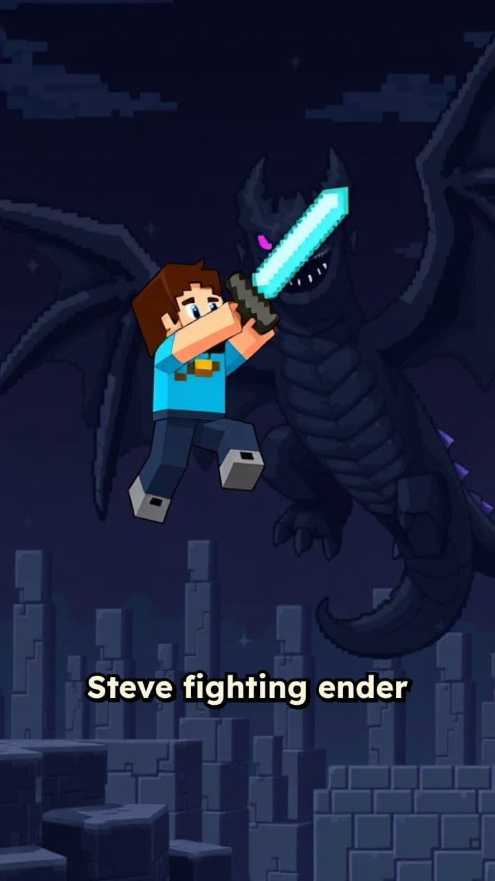 Steve vs. Ender Dragon