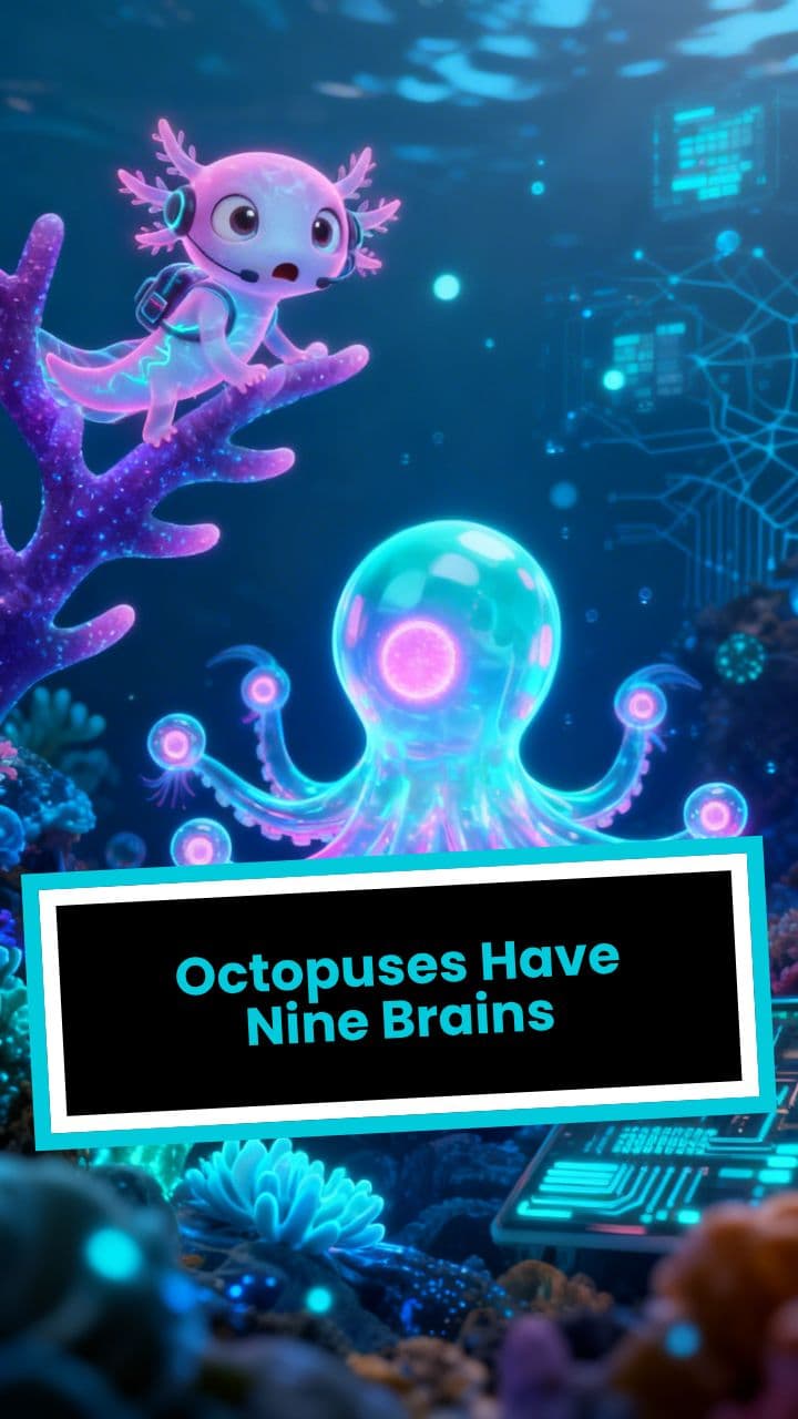 Octopuses Have Nine Brains