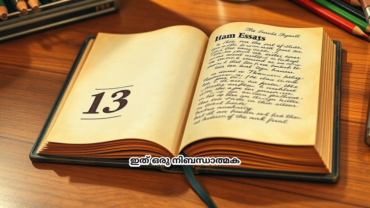 ഡയറിയല്ല, പതിമൂന്ന് ലേഖനങ്ങളുടെ സമാഹാരം!