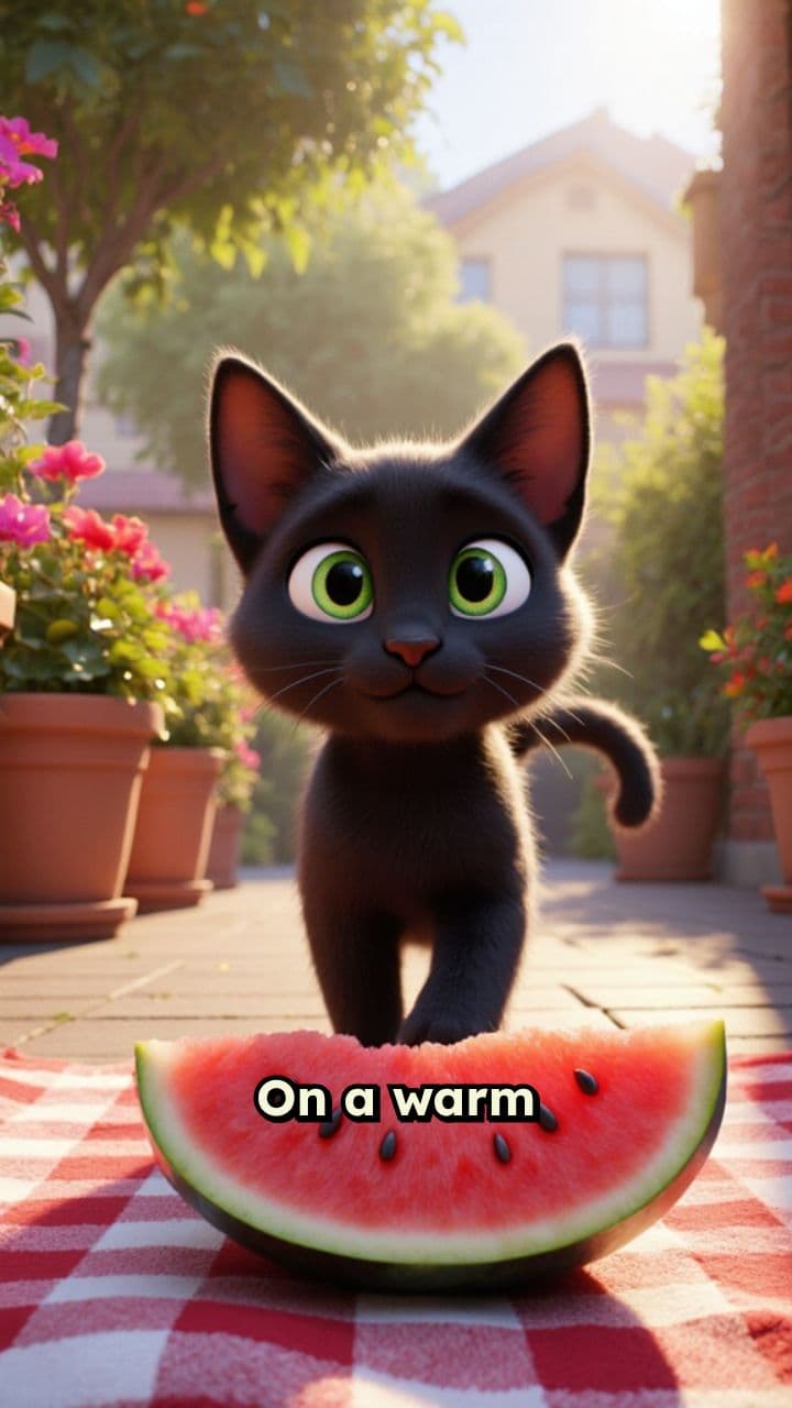 Midnight's Watermelon Adventure