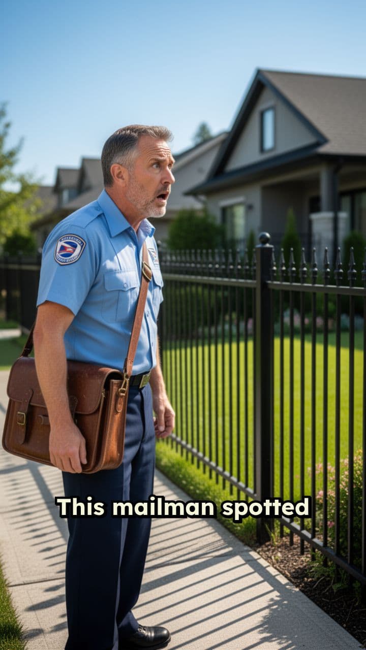 Mailman Rescues Puppy From Fence