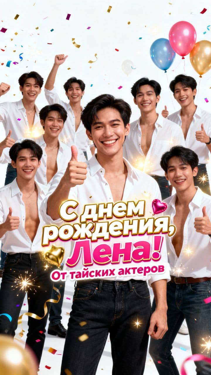 С днем рождения, Лена! От тайских актеров