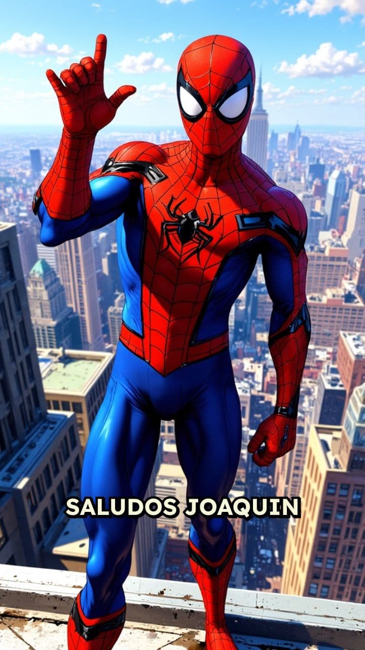 Saludos de Spiderman