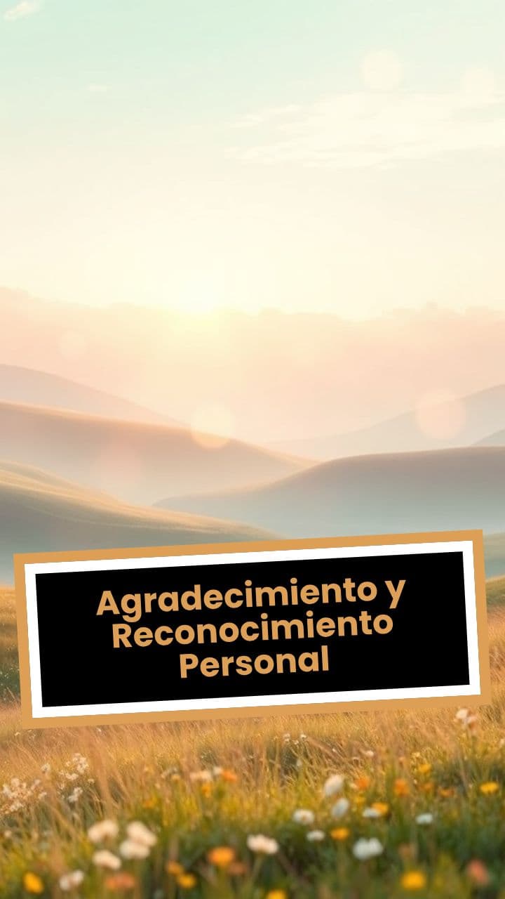 Agradecimiento y Reconocimiento Personal