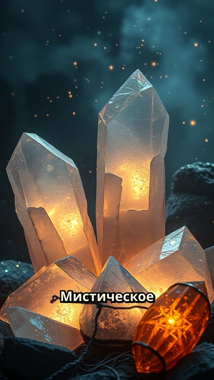 Магия кристаллов в неоновом свете